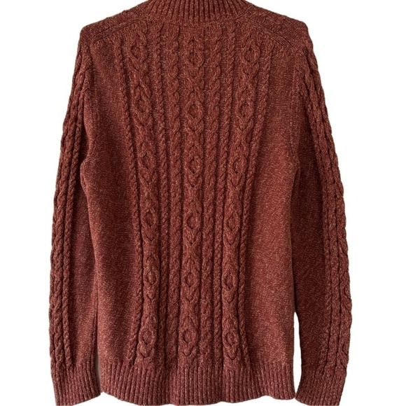 L.L. Bean full zip 100% Cotton cardigan size L - Picture 2 of 13